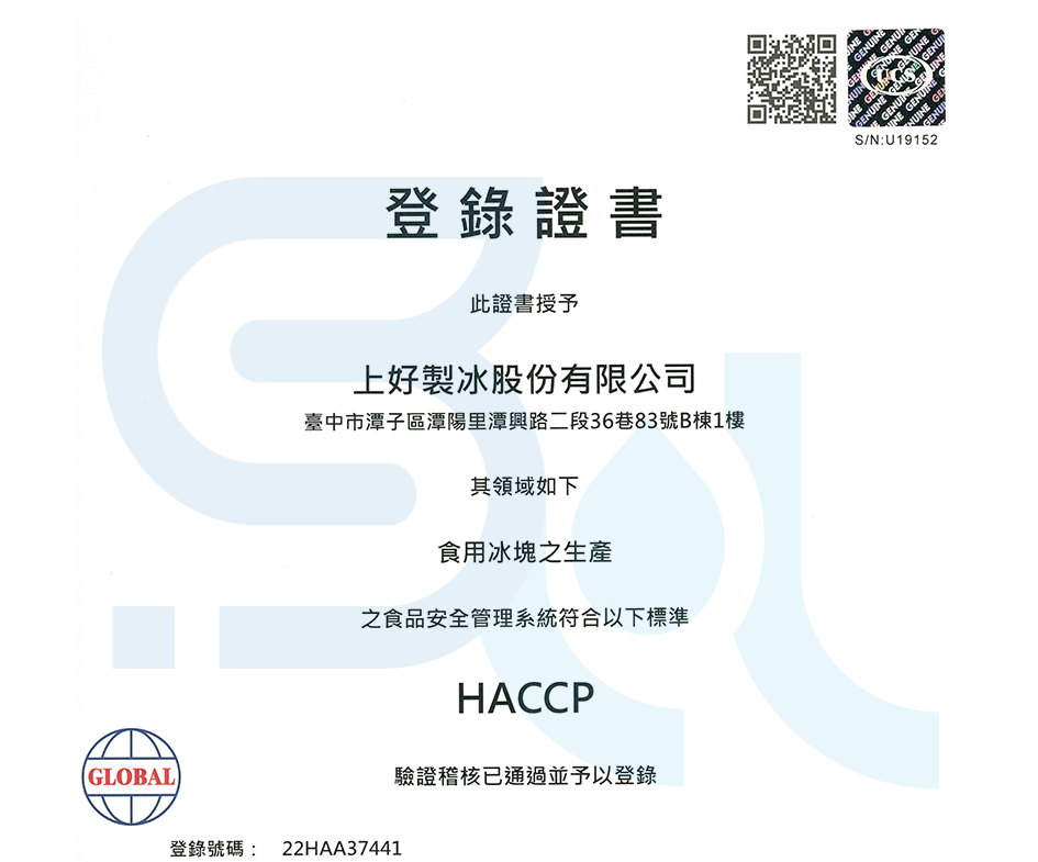 HACCP證書